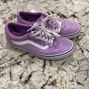Old Skool Light Purple Vans - women size 8